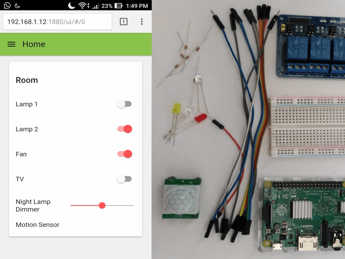 Home Automation using Raspberry Pi 2 and NodeRED Hackster.io